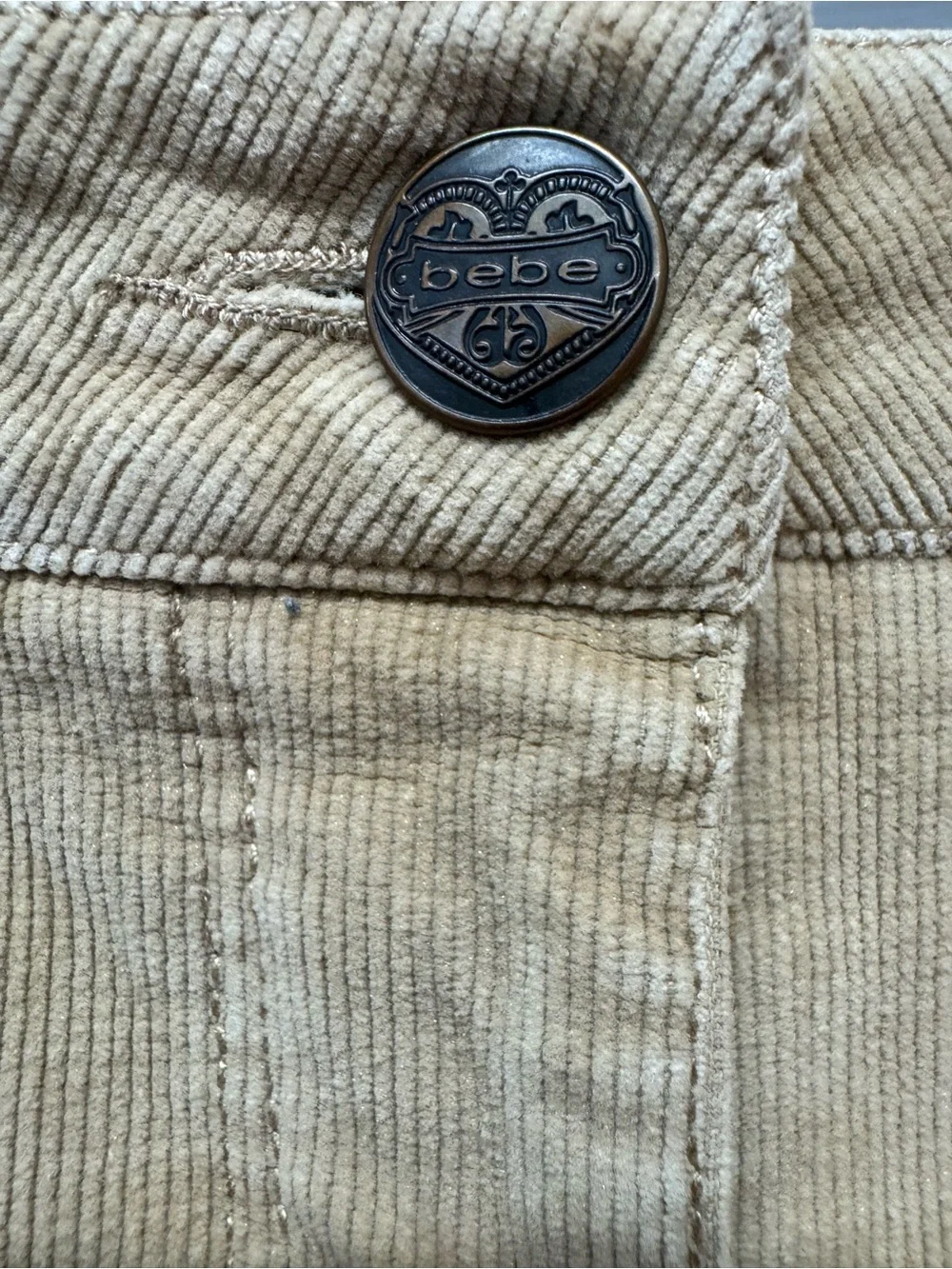 bebe stylish corduroy